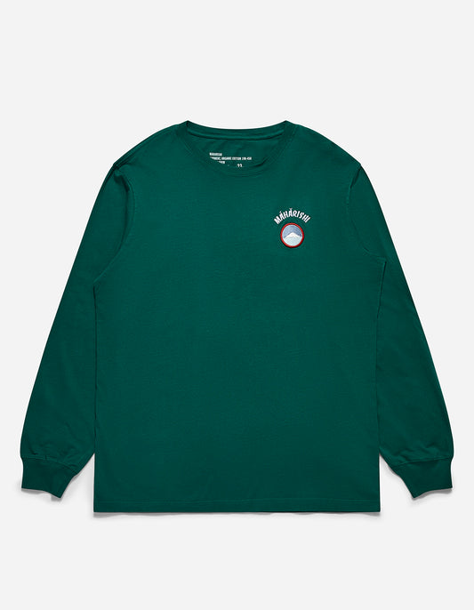 9858 Mahapatchco. Embroidered L/S T-Shirt Dark Teal