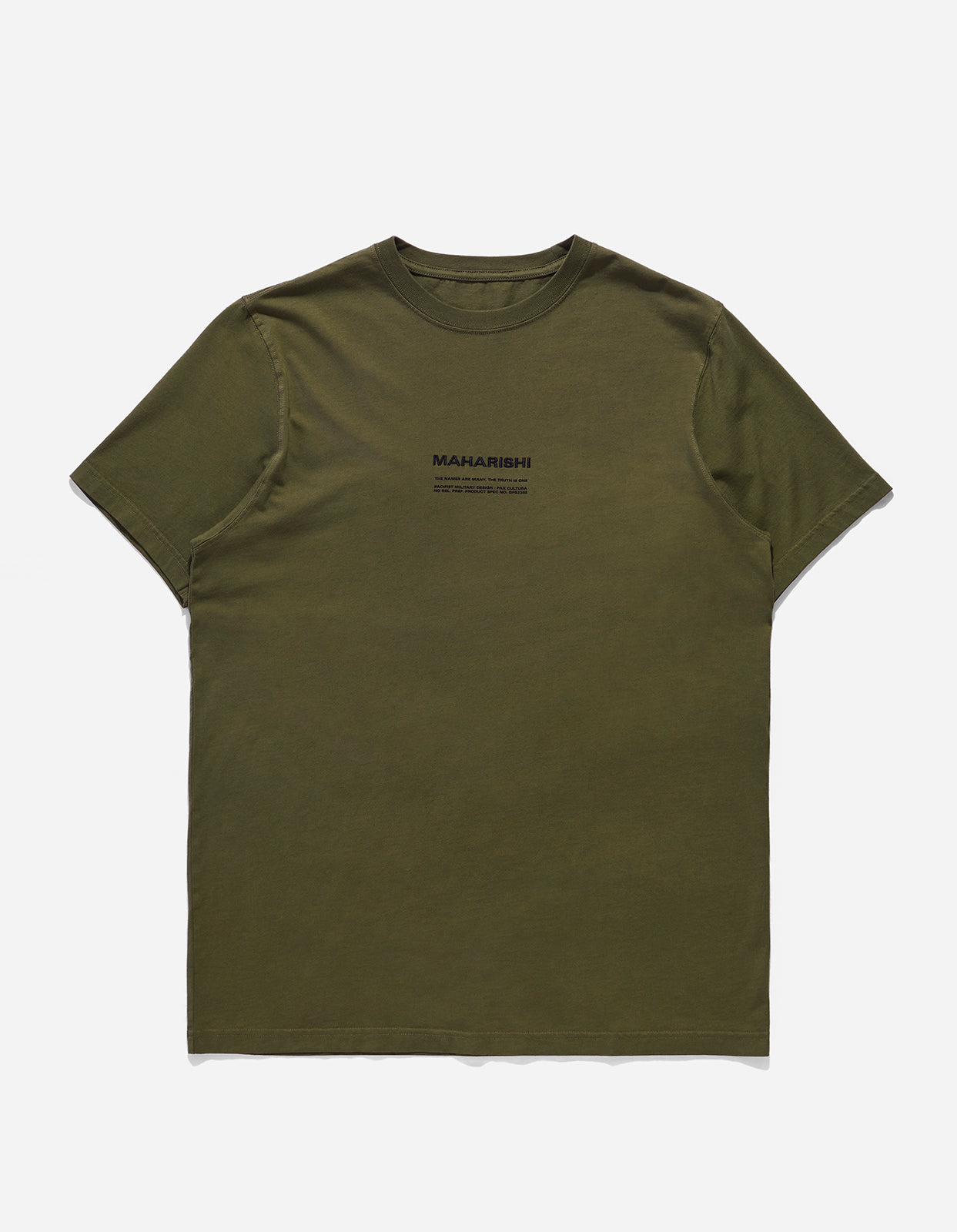 9912 MILTYPE Embroidered T-Shirt Olive OG-107F