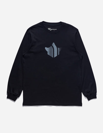 9921 Pointillist Temple L/S T-Shirt Black