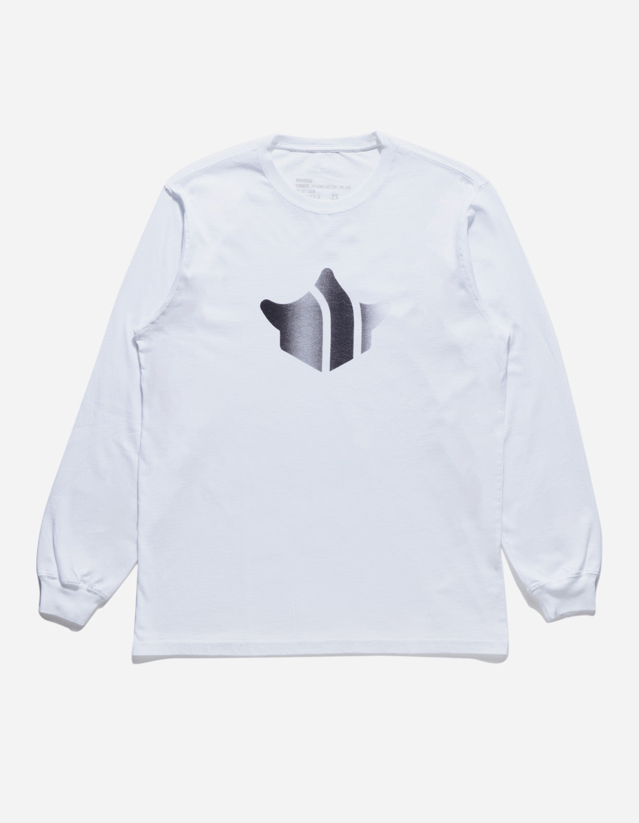 9921 Pointillist Temple L/S T-Shirt White