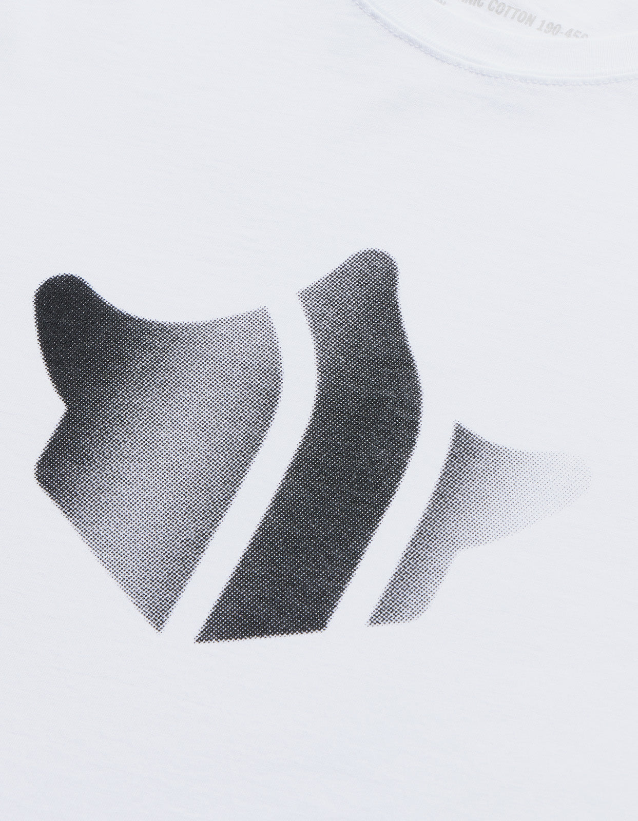 9921 Pointillist Temple L/S T-Shirt White