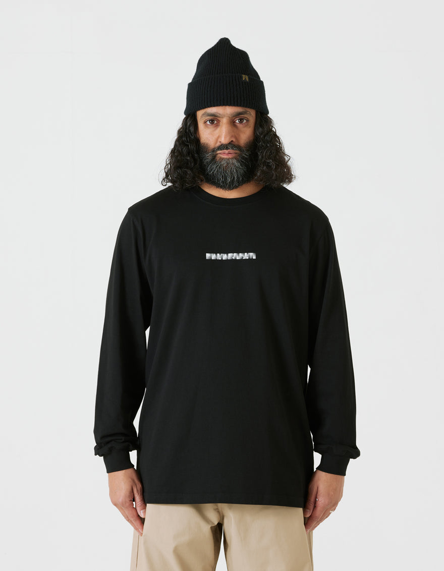 9905 Pointillist Maha L/S T-Shirt Black
