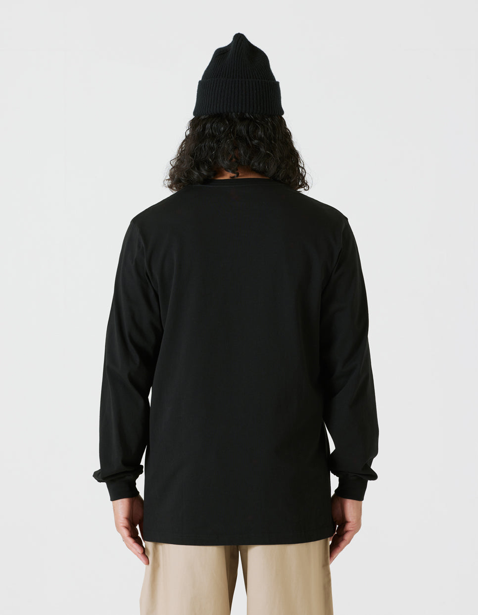 9905 Pointillist Maha L/S T-Shirt Black