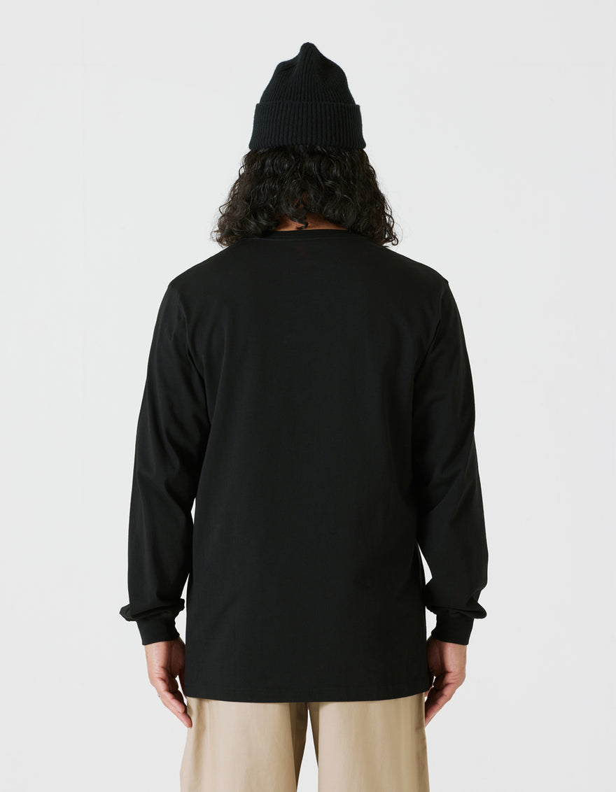 9905 Pointillist Maha L/S T-Shirt Black