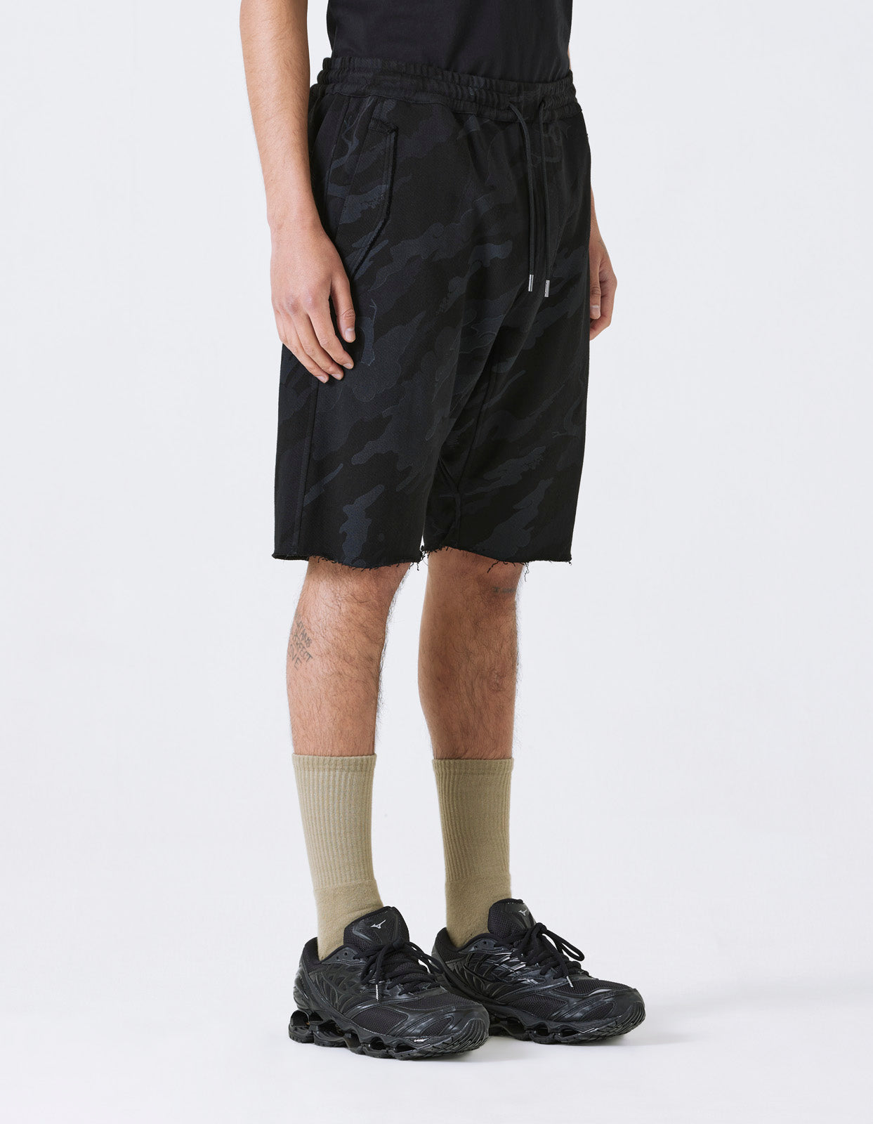 4321 DPM: Bonsai Forest Organic Camo Sweat Shorts
