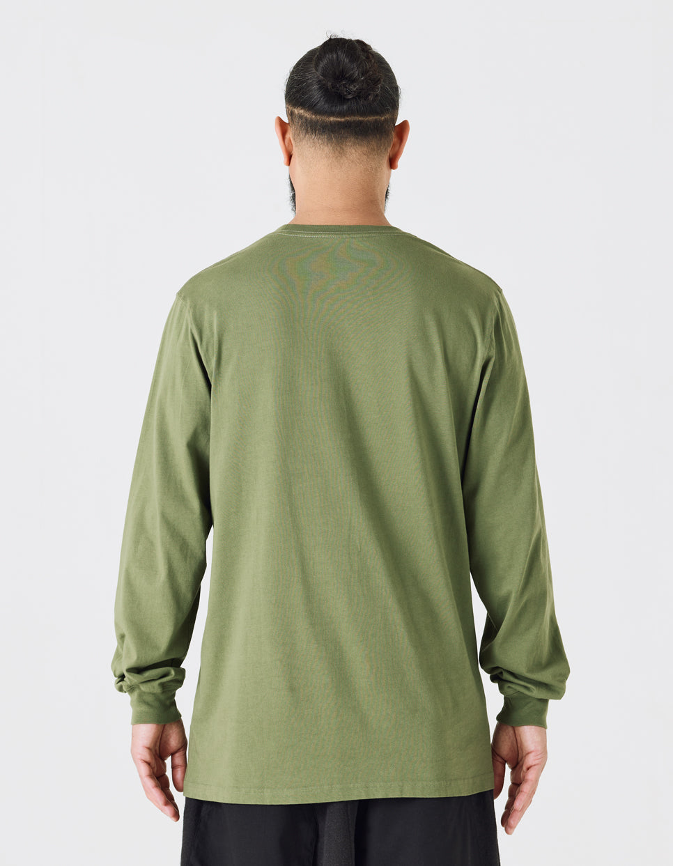 9921 Pointillist Temple L/S T-Shirt Olive OG-107F