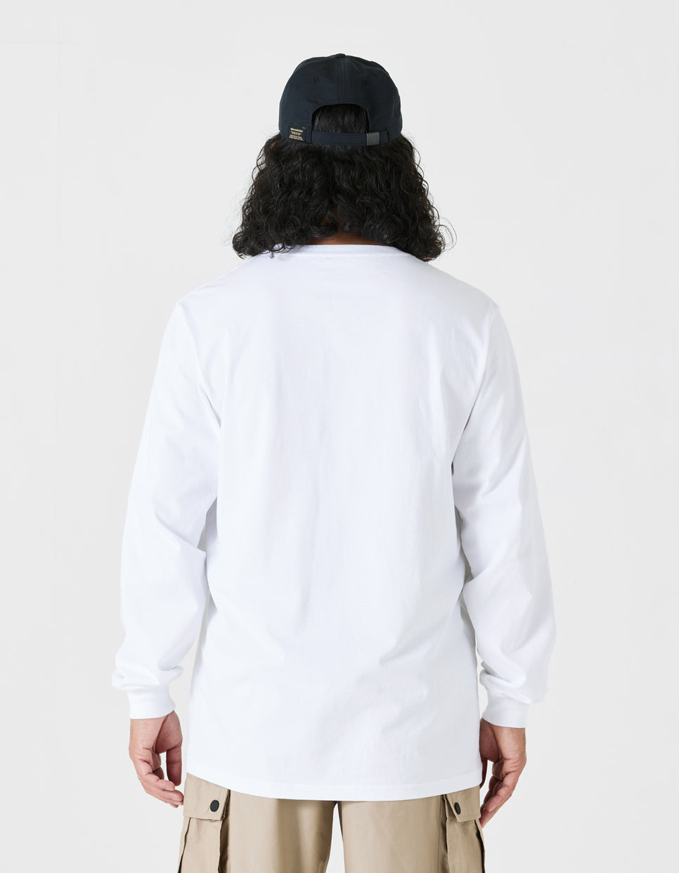 9921 Pointillist Temple L/S T-Shirt White