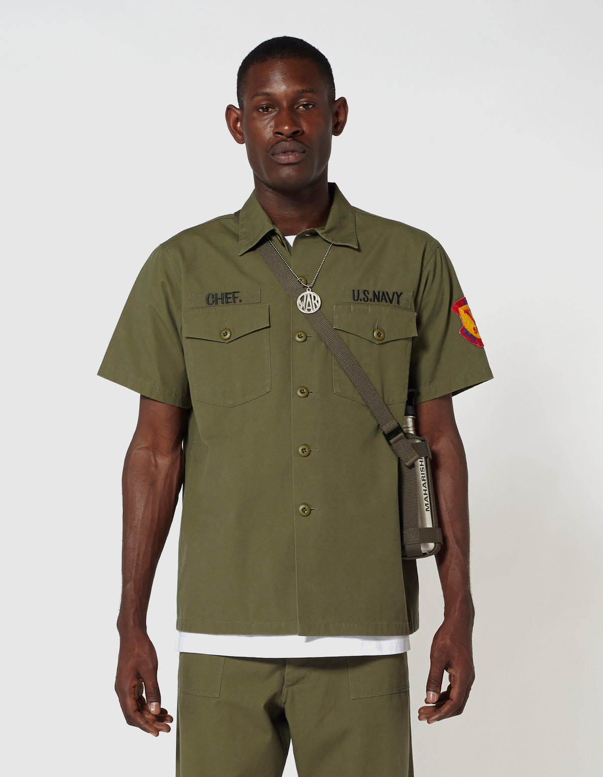 2006 Embroidered Utility Shirt 3rd Pattern Mod. Olive OG-107FF
