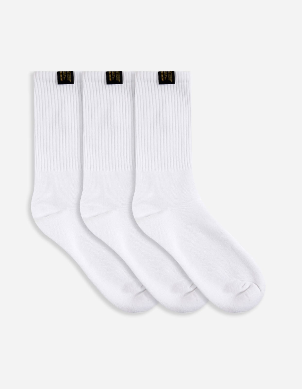 9273 MILTYPE Sport Sock · 3 Pack White/White/White