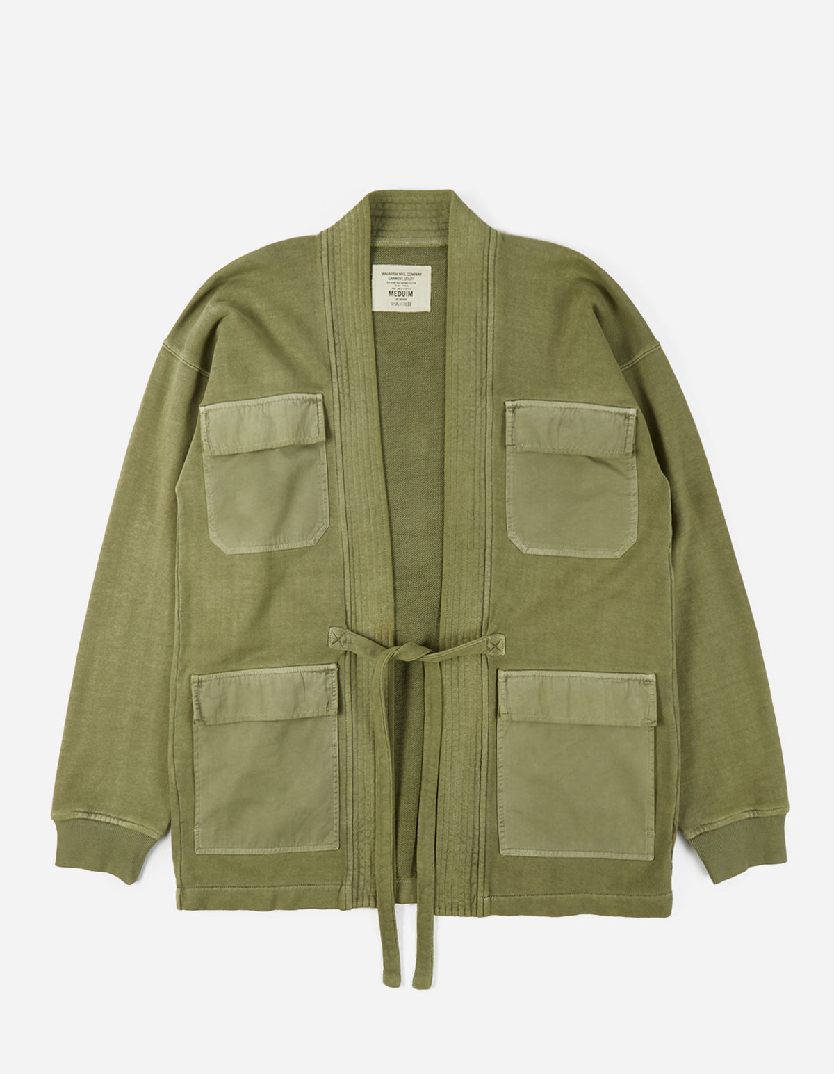 3526 U.S. Sweat Kimono Olive OG-107FF