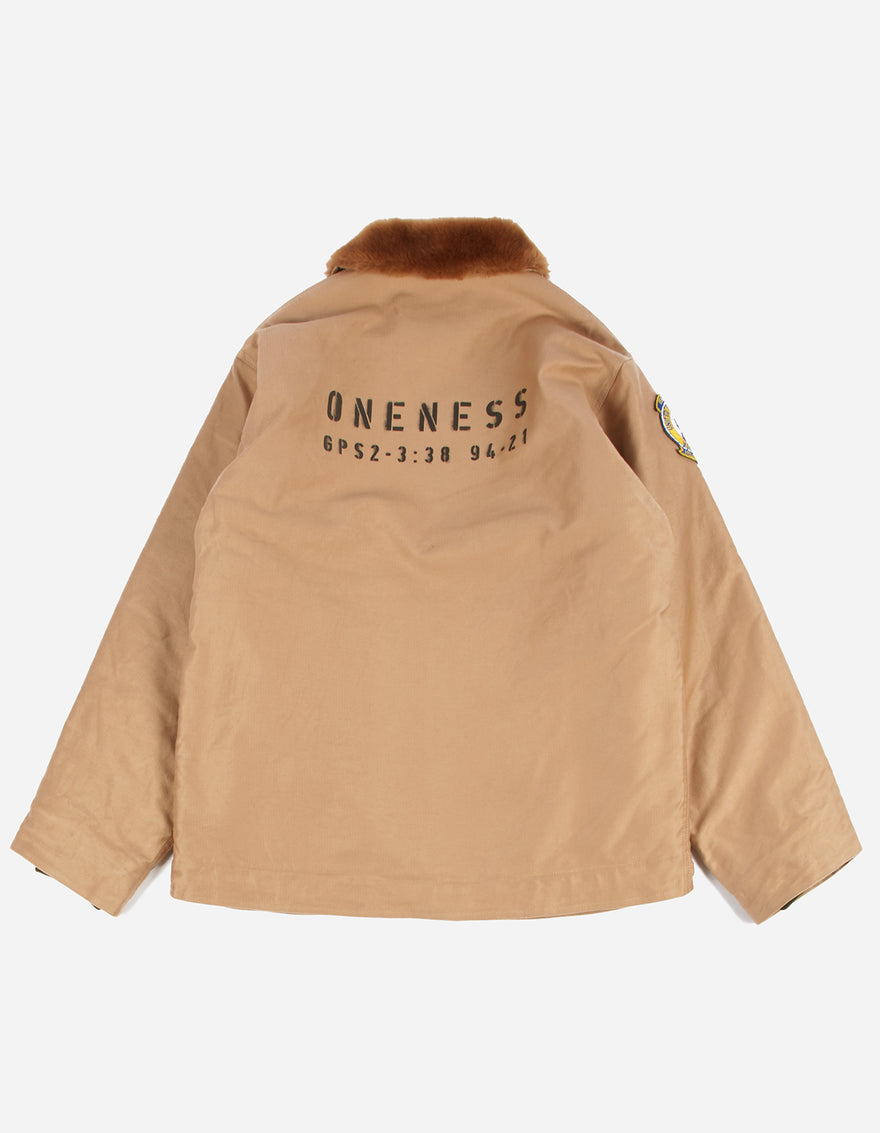 3533 Seawolves Deck Jacket · Japanese M1 Cord Sand