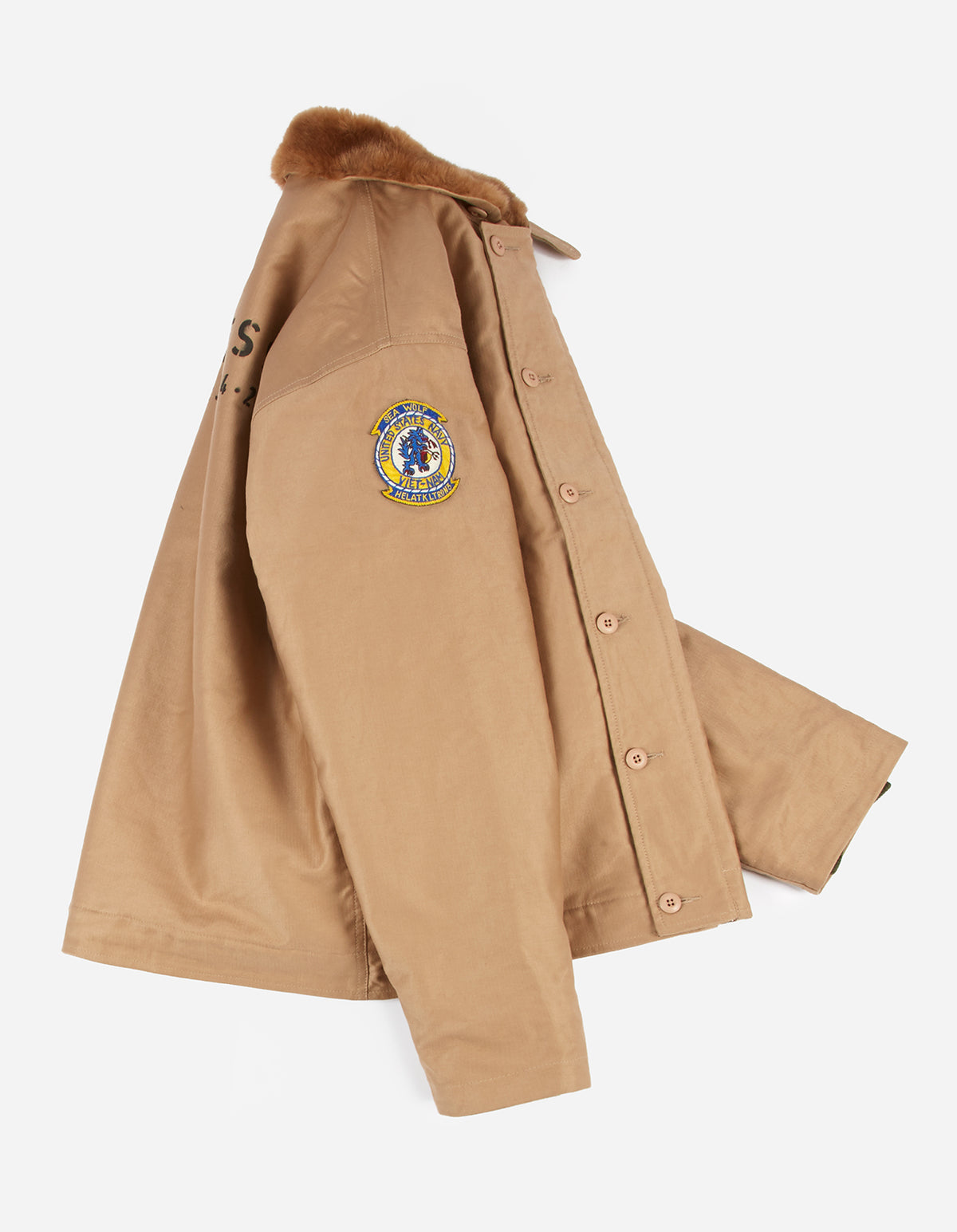 3533 Seawolves Deck Jacket · Japanese M1 Cord Sand