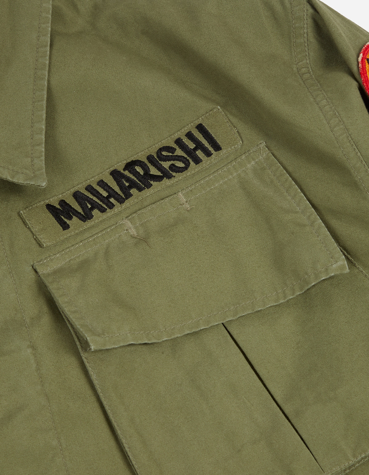 3584 Oneness Jungle Overshirt · Washed Cotton Poplin 200 Olive OG-107FF