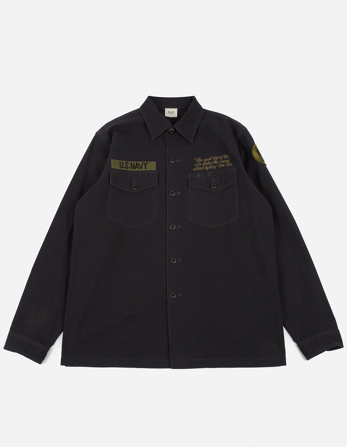 3599 May'68 Embroidered Shirt · Washed Cotton Sateen Black BLK-108FF