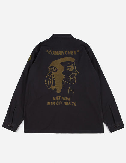 3599 May'68 Embroidered Shirt · Washed Cotton Sateen Black BLK-108FF