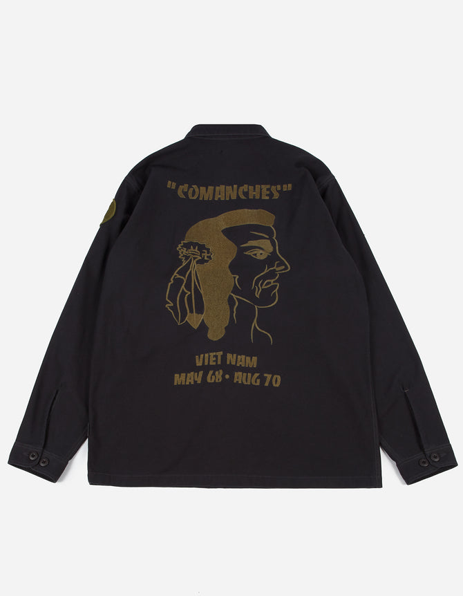 3599 May'68 Embroidered Shirt · Washed Cotton Sateen Black BLK-108FF