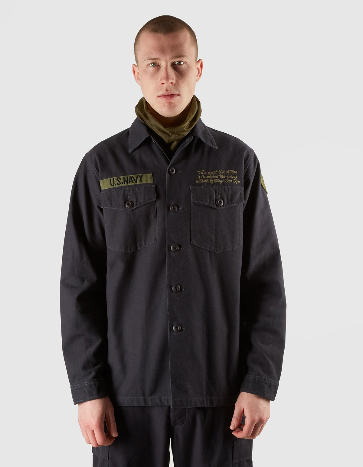 3599 May'68 Embroidered Shirt · Washed Cotton Sateen Black BLK-108FF