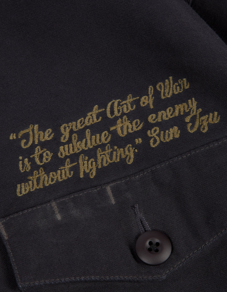 3599 May'68 Embroidered Shirt · Washed Cotton Sateen Black BLK-108FF