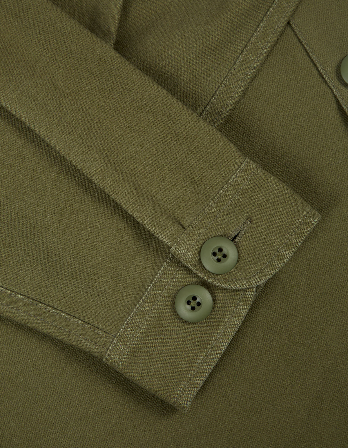 3599 May'68 Embroidered Shirt · Washed Cotton Sateen Olive OG-107FF