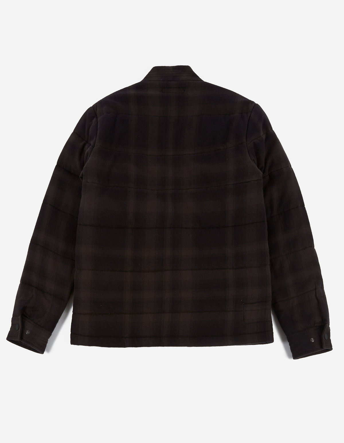 3620 Check Padded Kimono Black/Charcoal