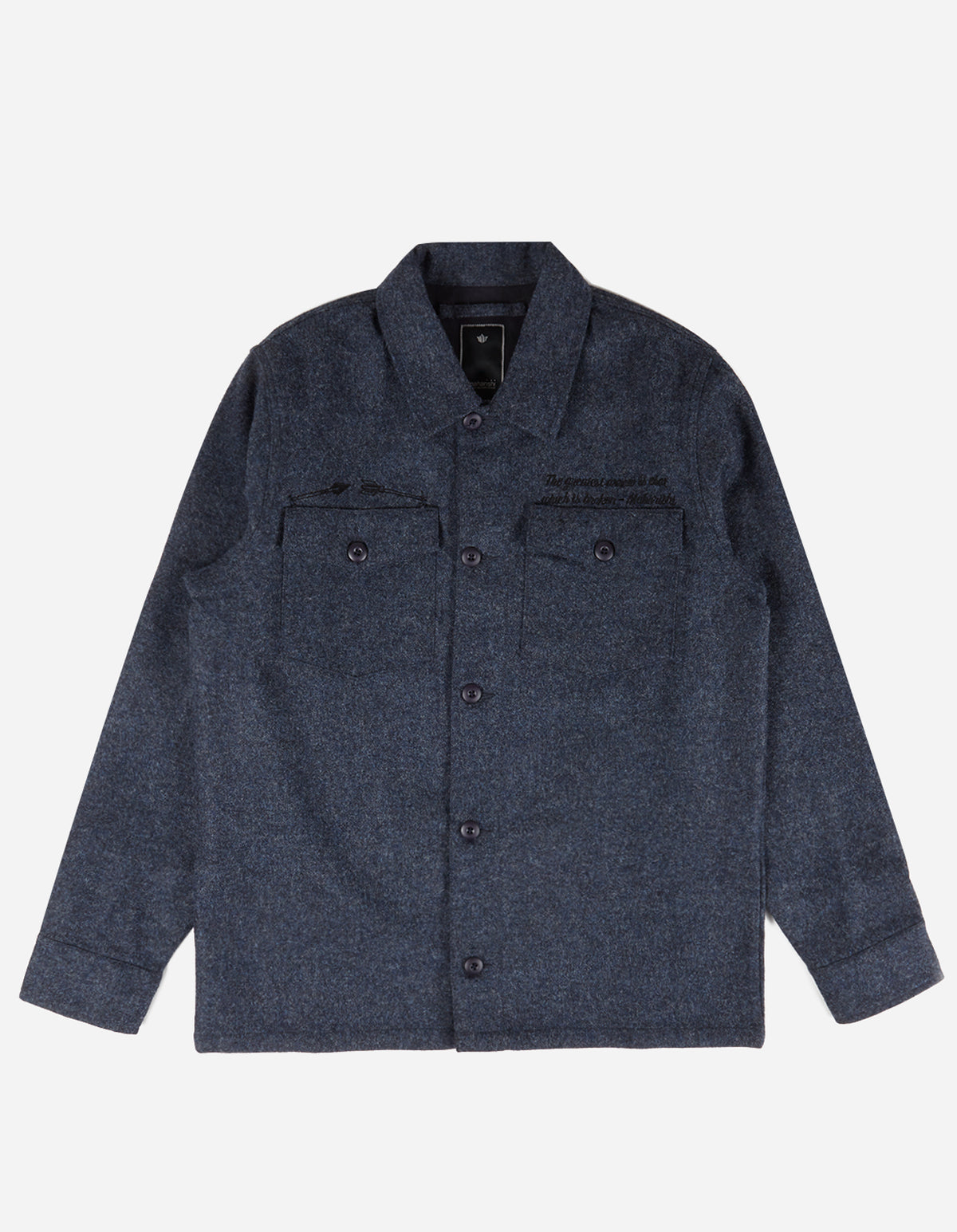 3638 Maharishi Wool Overshirt Air Force Blue