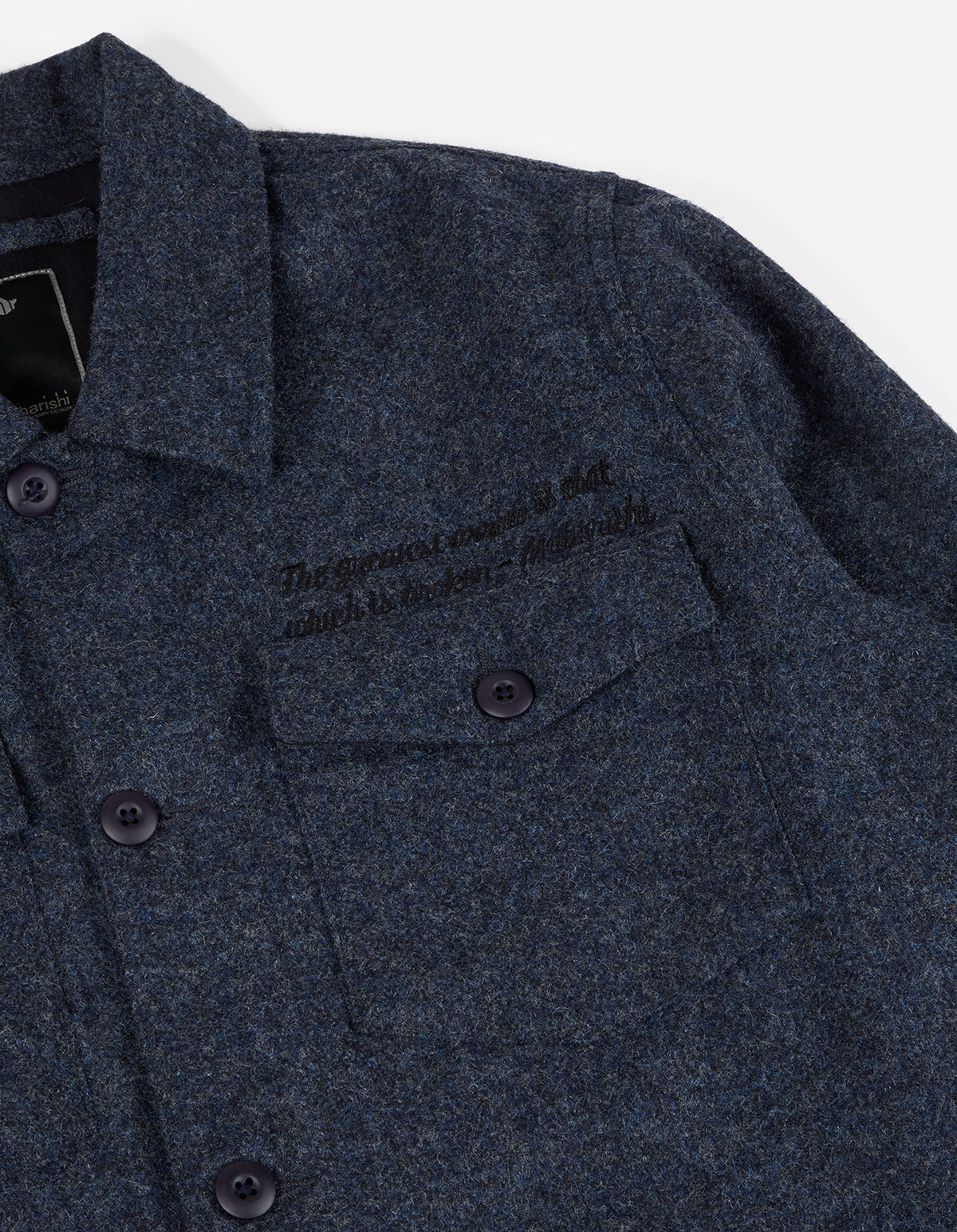 3638 Maharishi Wool Overshirt Air Force Blue