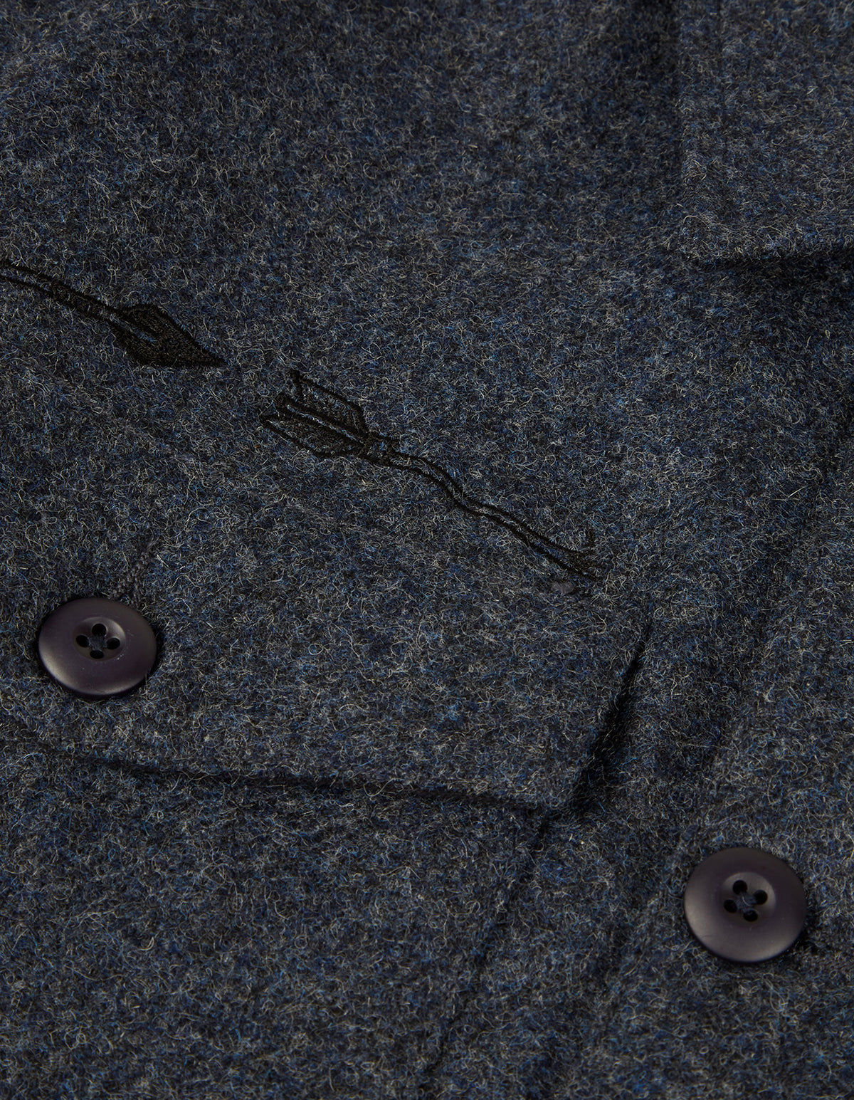 3638 Maharishi Wool Overshirt Air Force Blue