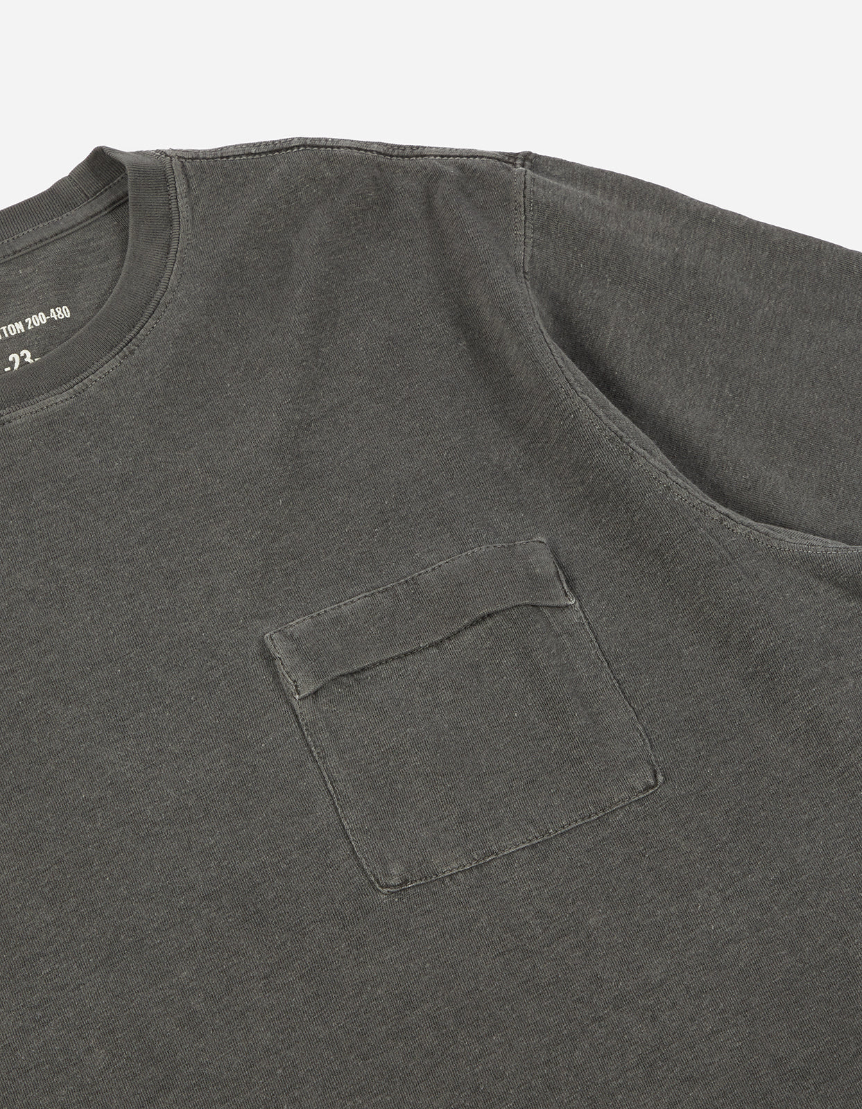 7021 Hemp Organic Pocket T-Shirt  Black