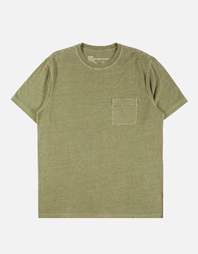 7021 Hemp Organic Pocket T-Shirt Olive OG-107F