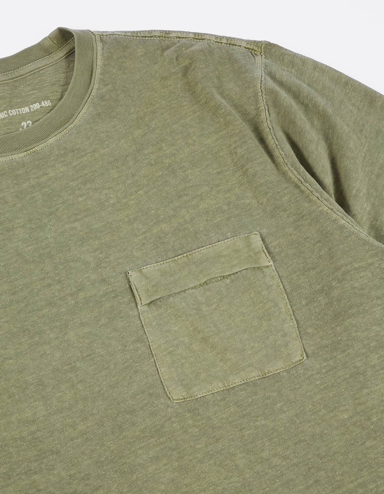 7021 Hemp Organic Pocket T-Shirt Olive OG-107F