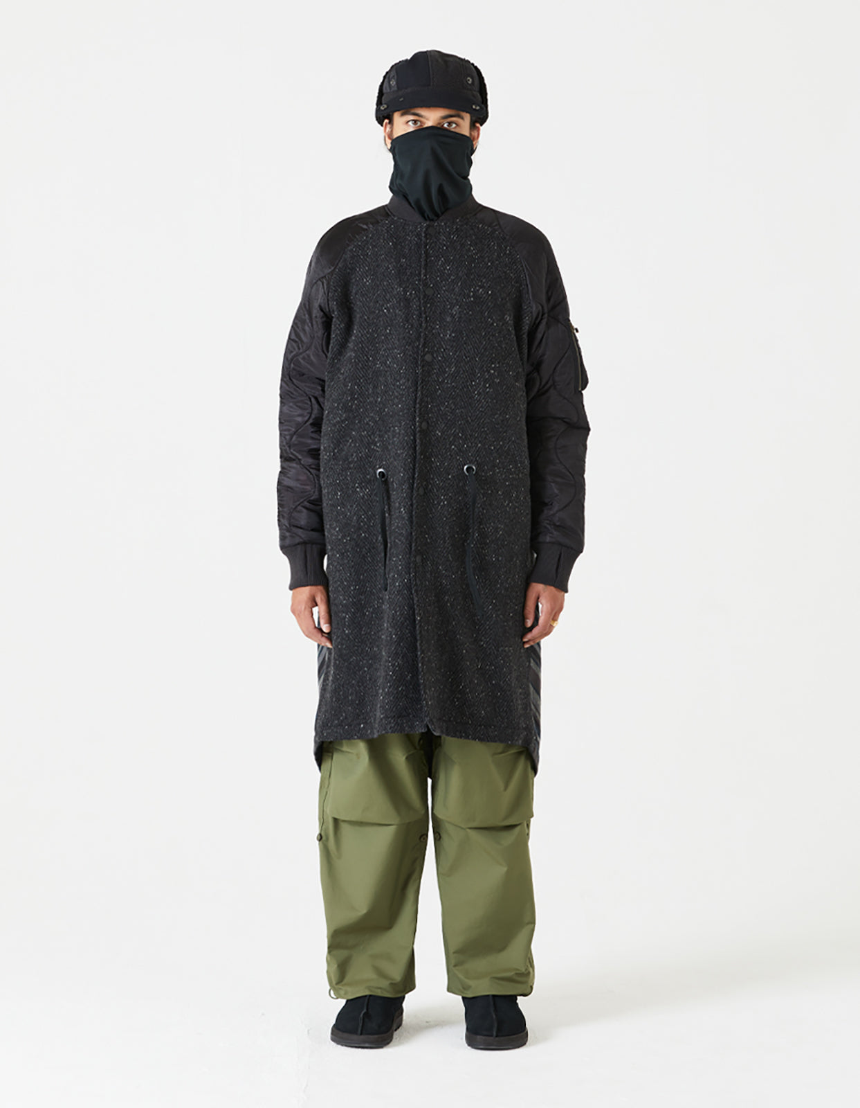 4087 Upcycled MA Fishtail Parka Black Maharishi
