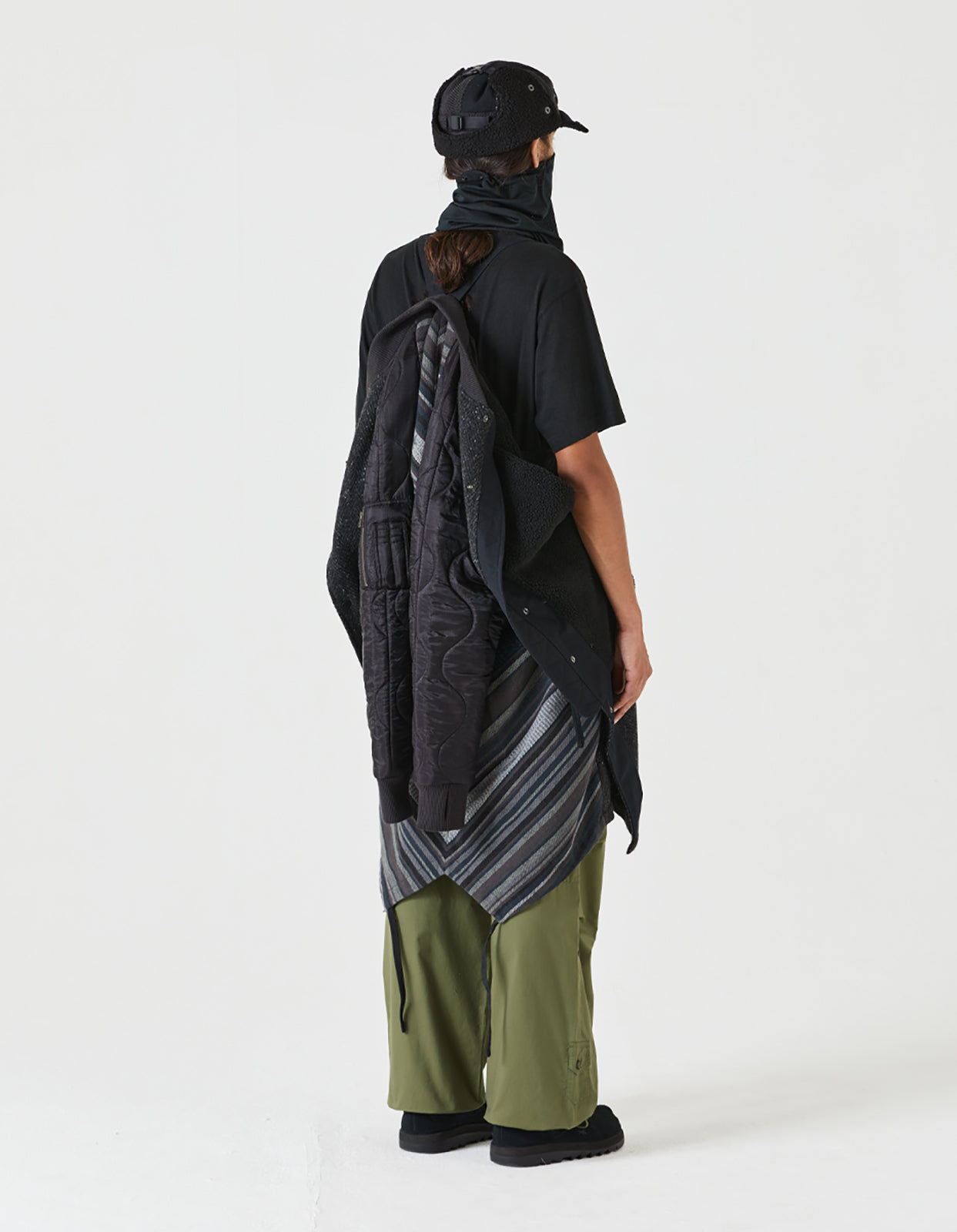 4087 Upcycled MA Fishtail Parka Black