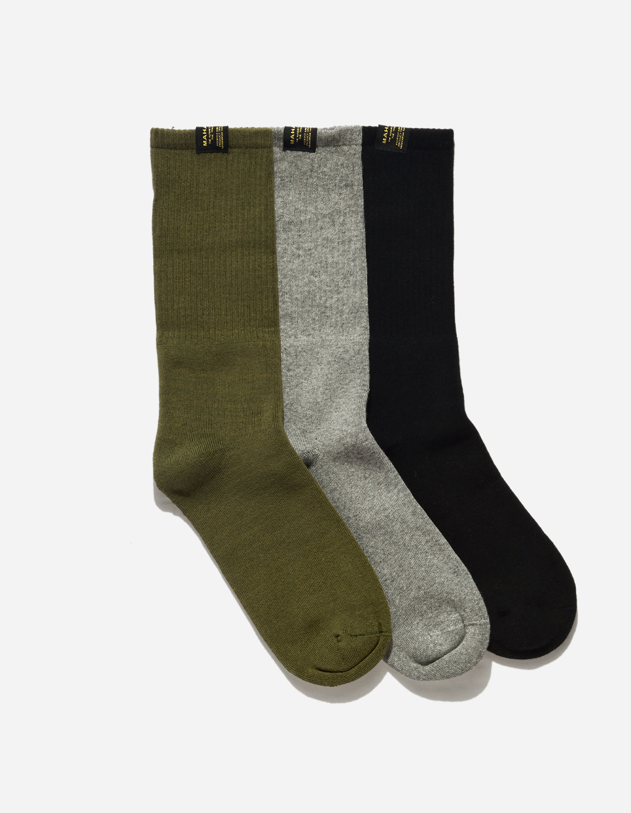 9888 MILTYPE Sports Socks Olive/Grey/Black