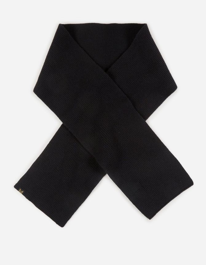 9278 Knitted MILTYPE Scarf · Geelong Wool Black