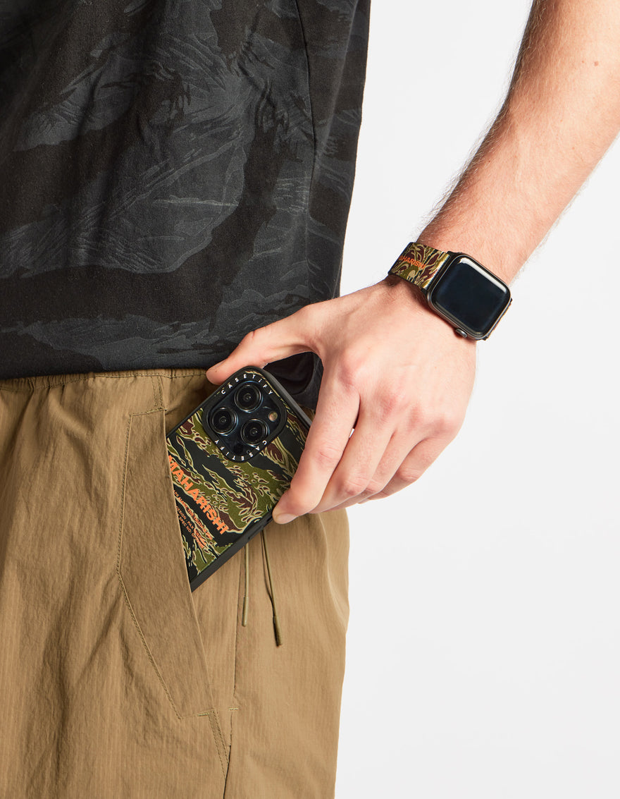 Maharishi x CASETiFY iPhone Case Golden Tigerstripe