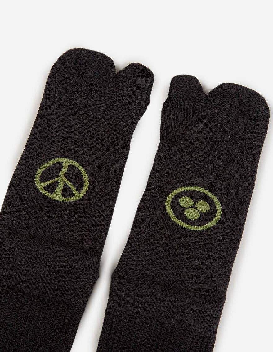 9348 MILTYPE Tabi Sock · 3 Pack Black/Black/Black