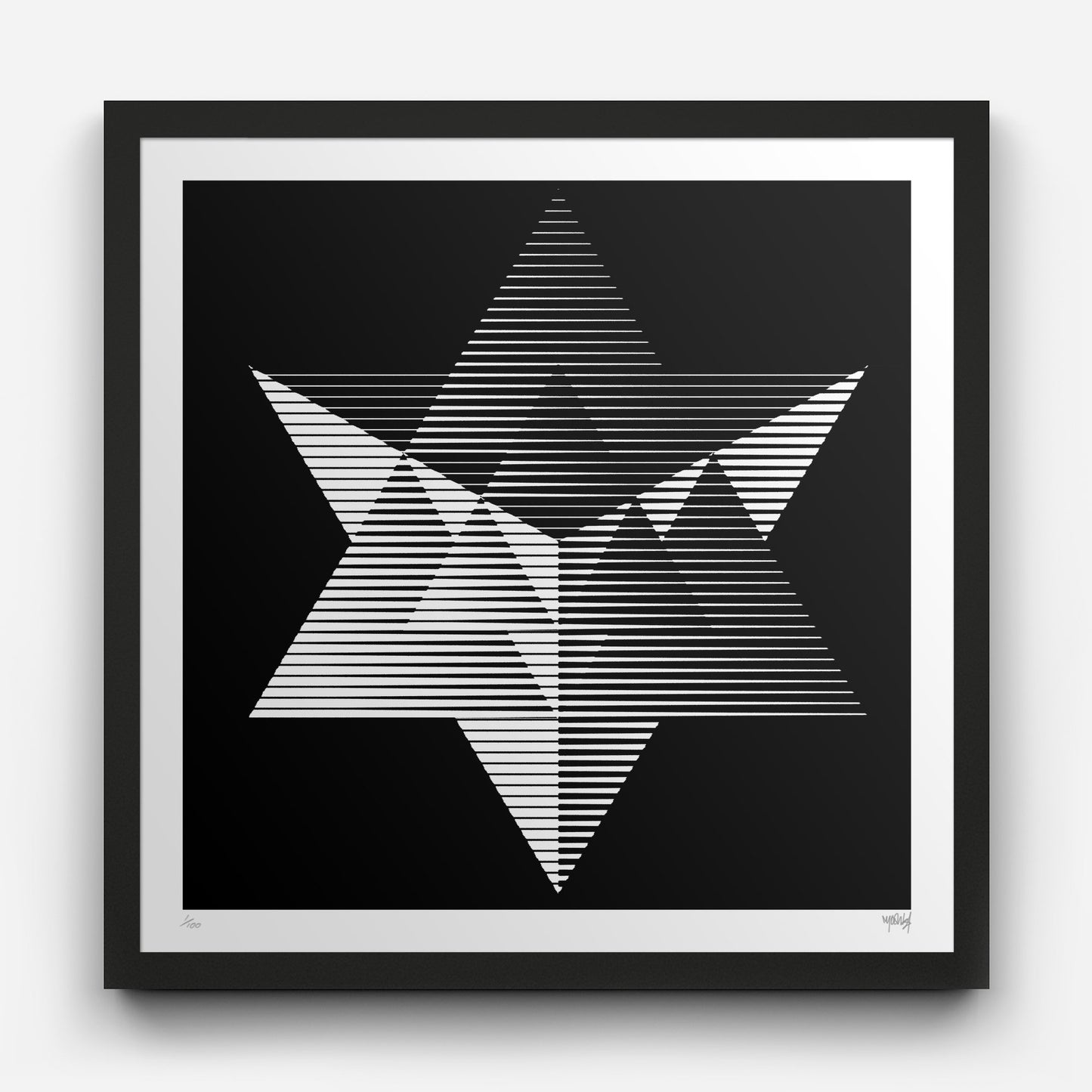 Myoshka Merkaba Monochrome Print