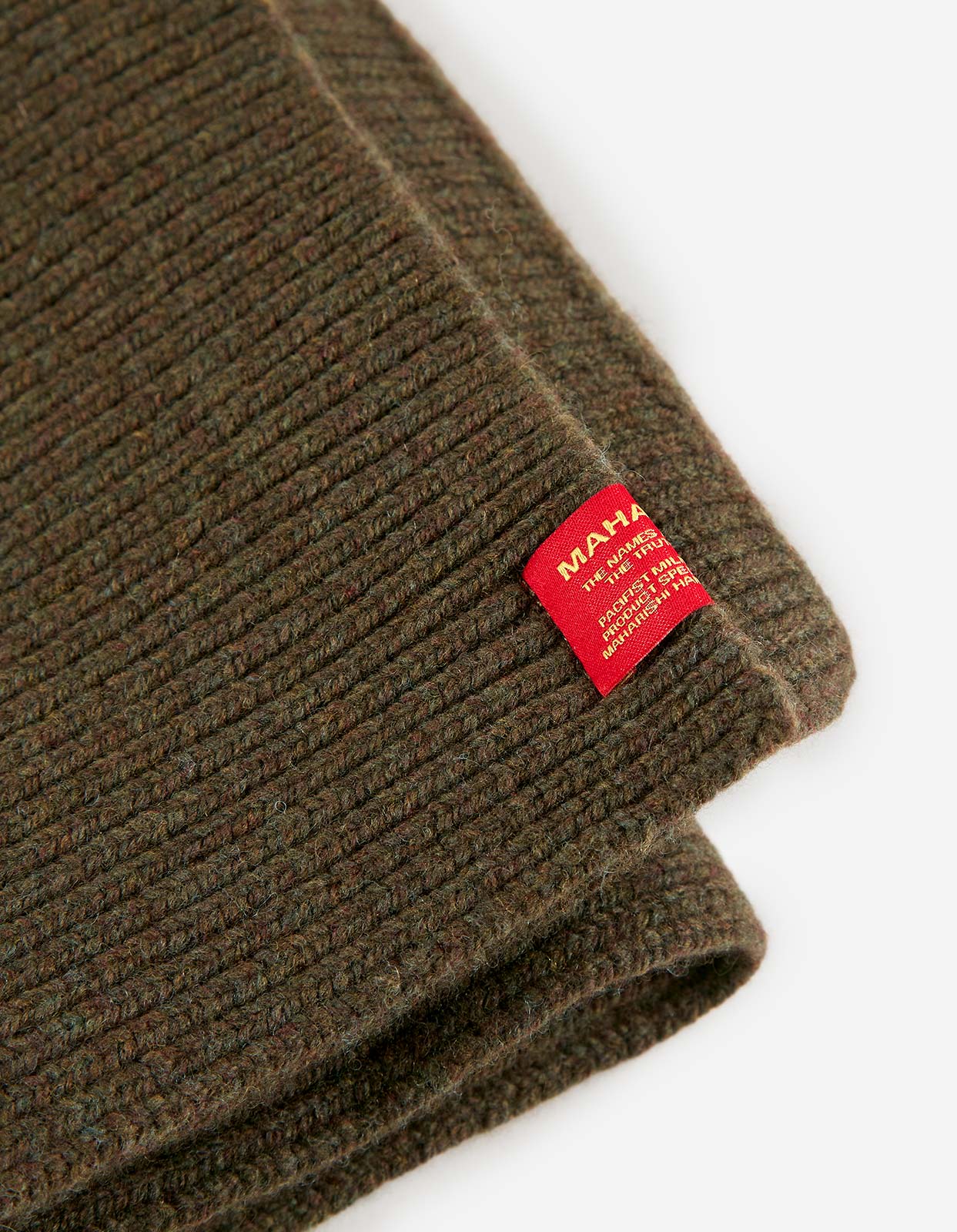 9278 Knitted MILTYPE Scarf · Geelong Wool Mil Olive