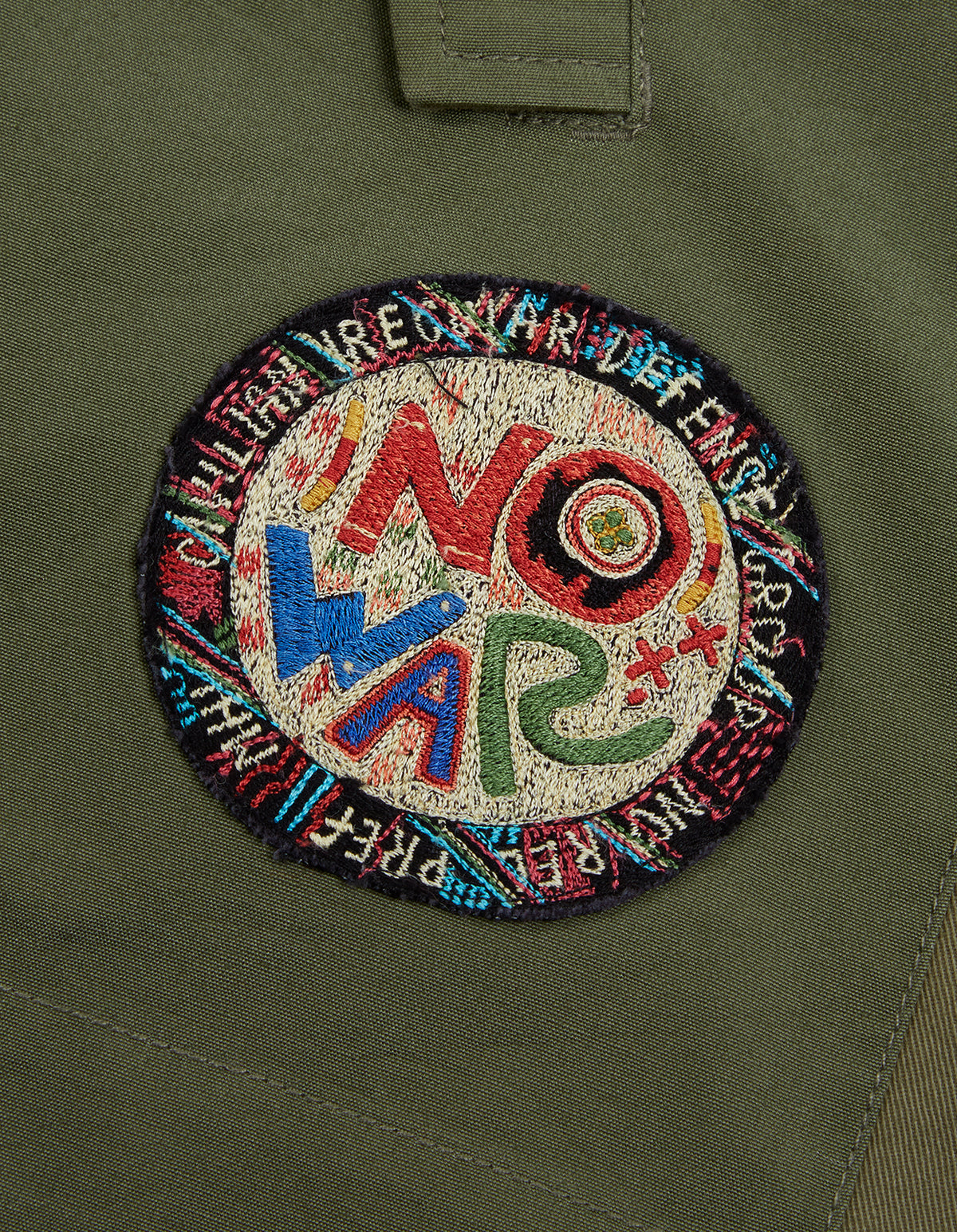 2015 Multi-Patch Panelwork Poncho · Cotton Sateen/Poplin Olive OG-107F/Colour