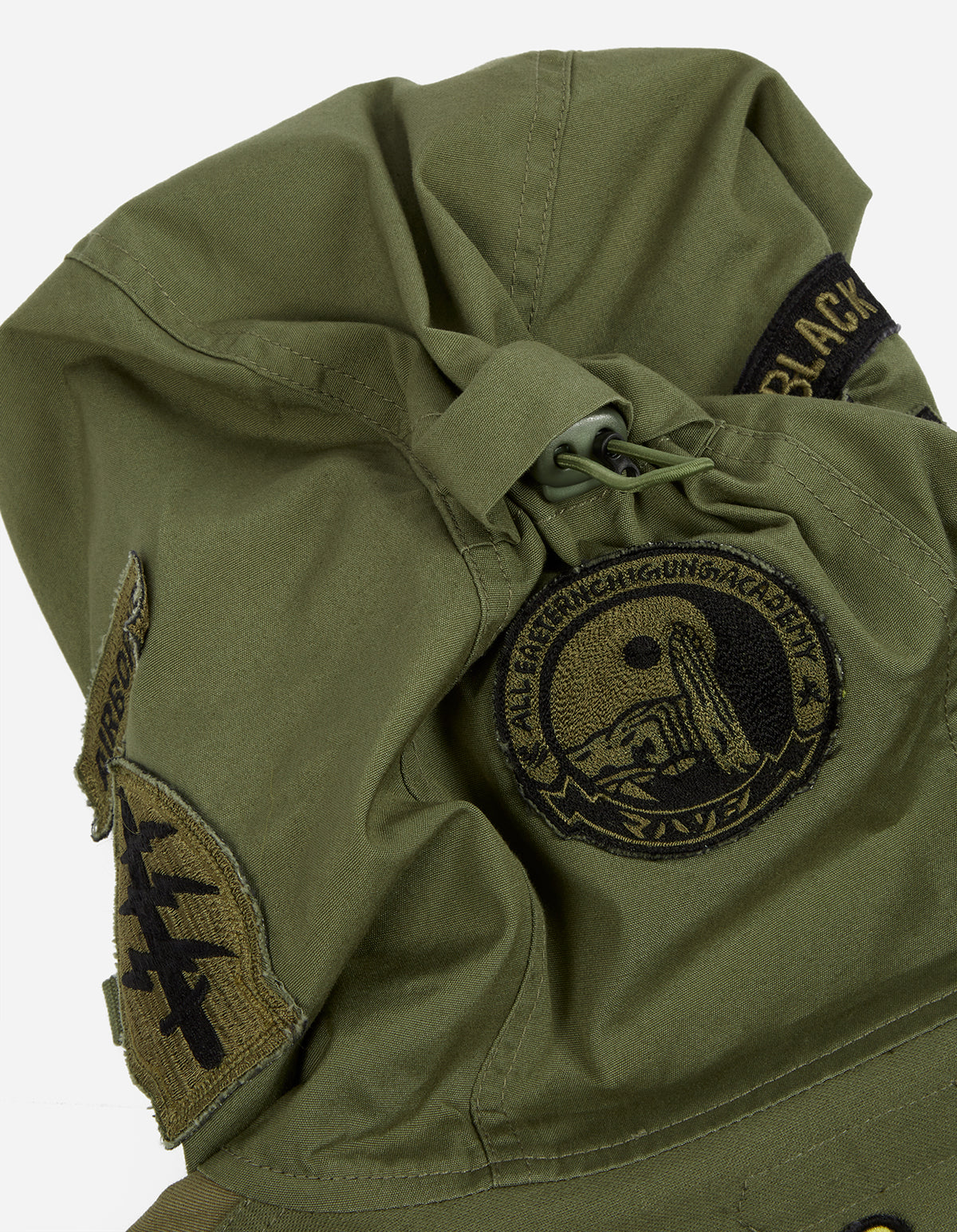 2015 Multi-Patch Panelwork Poncho · Cotton Sateen/Poplin Olive OG-107F/Colour