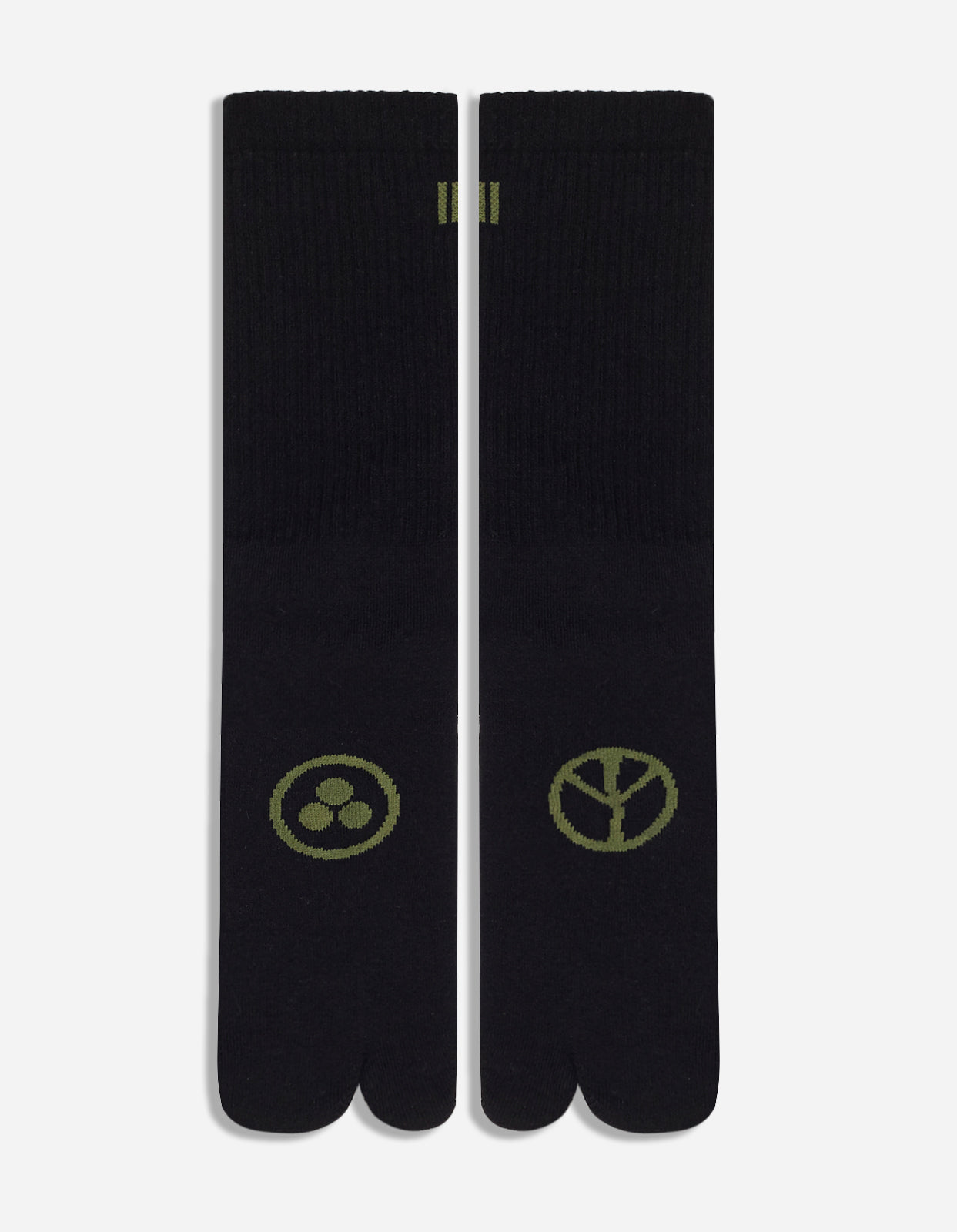 9348 MILTYPE Tabi Sock · 3 Pack Black/Black/Black