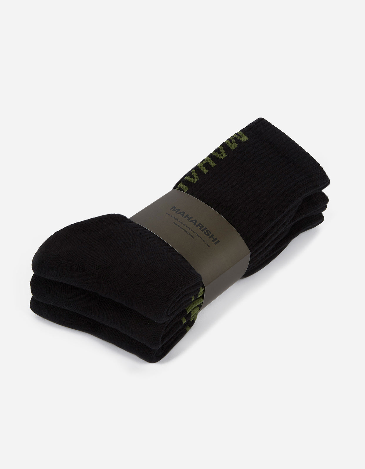9348 MILTYPE Tabi Sock · 3 Pack Black/Black/Black