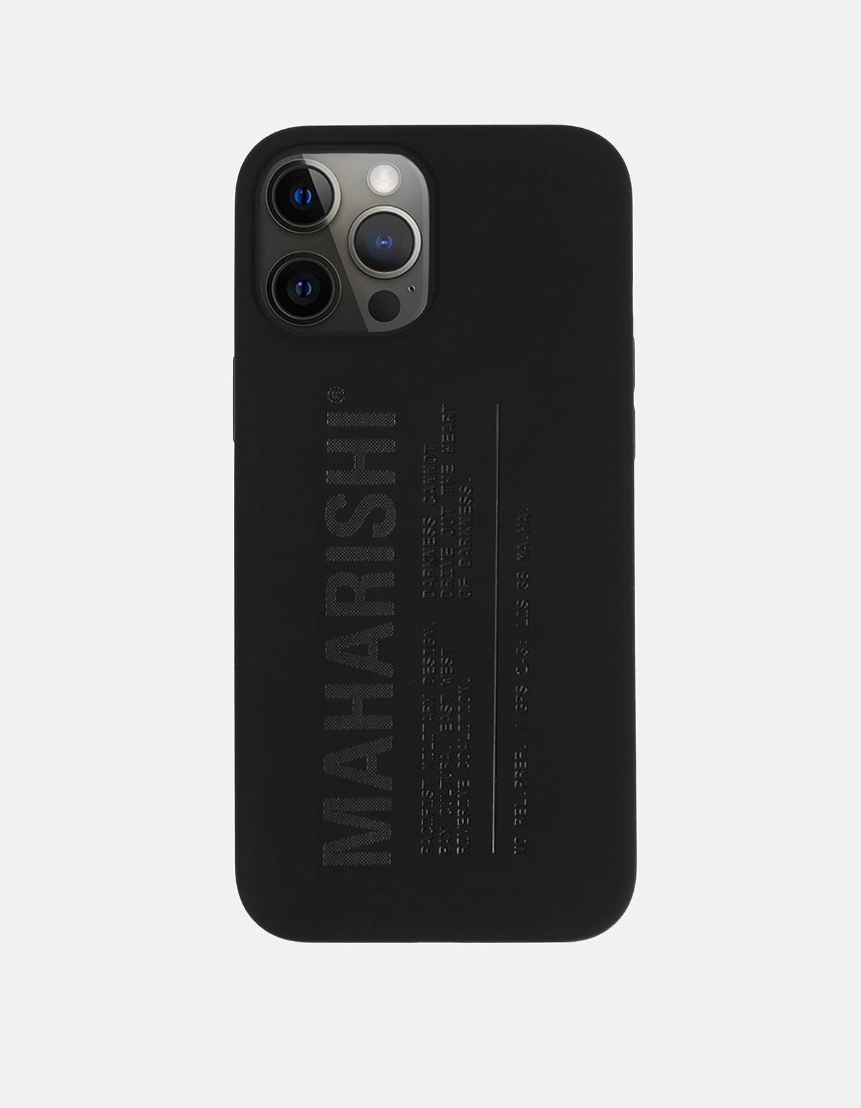 9354 MILTYPE iPhone 12 Pro Max Case · Laser Etched Silicone Black Black