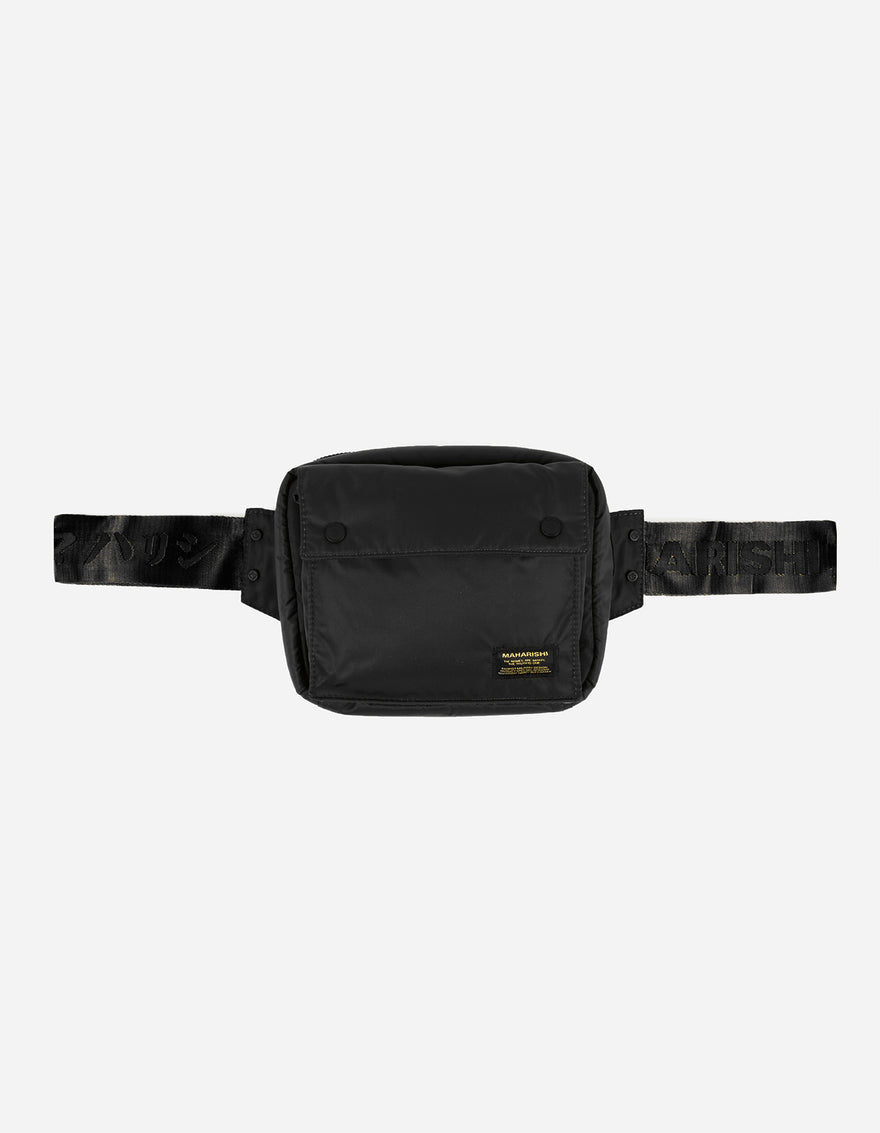 9633 Maharishi Mini Travel Waist Bag · 420D Nylon Black