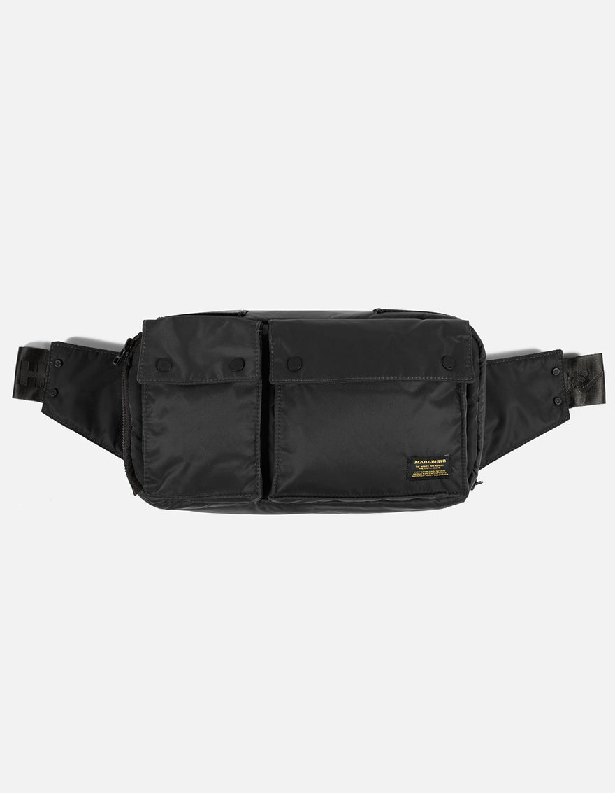9636 Maharishi Travel Waist Bag · 420D Nylon Black