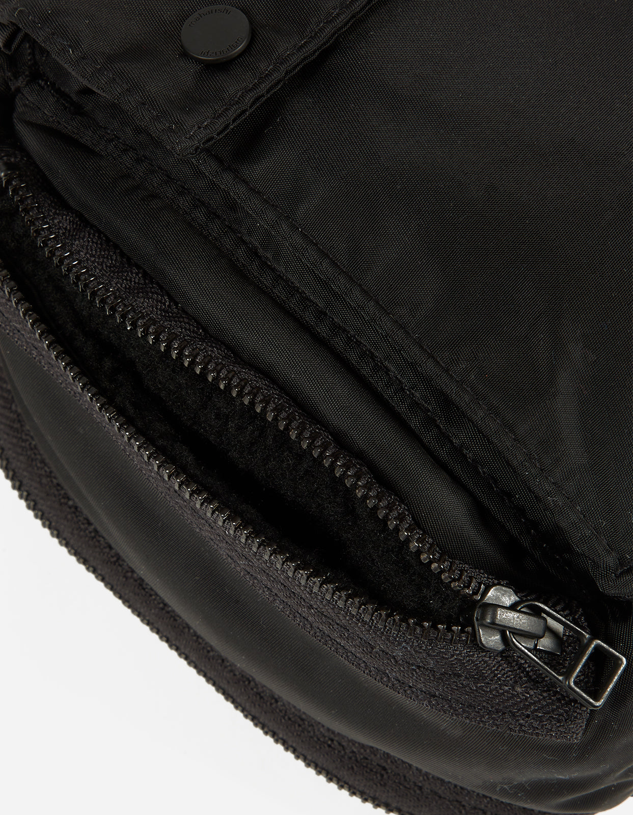9636 Maharishi Travel Waist Bag · 420D Nylon Black