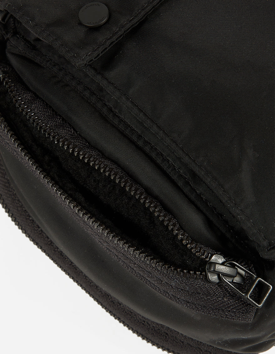 9636 Maharishi Travel Waist Bag · 420D Nylon Black