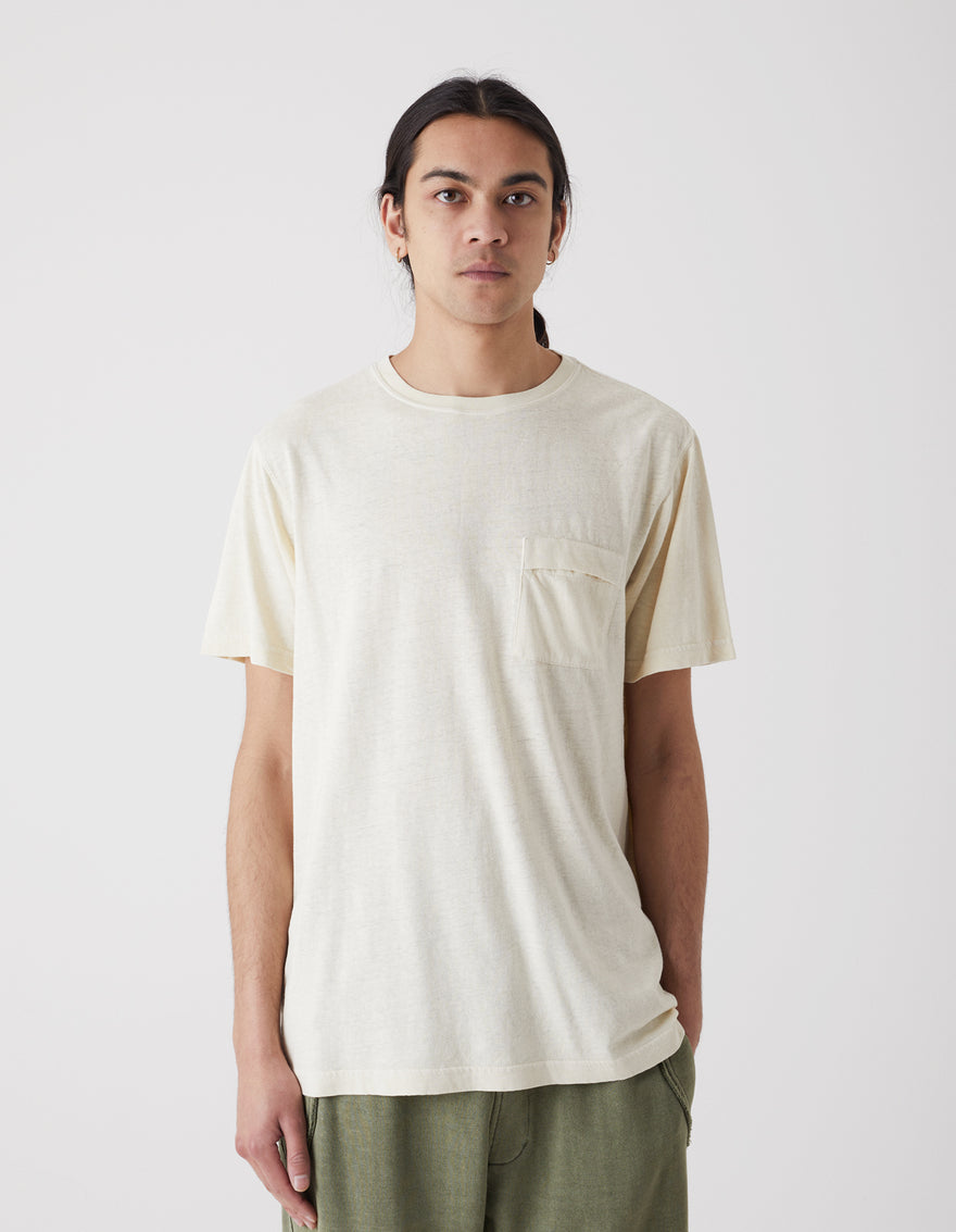 7021 Hemp Organic Pocket T-Shirt Ecru