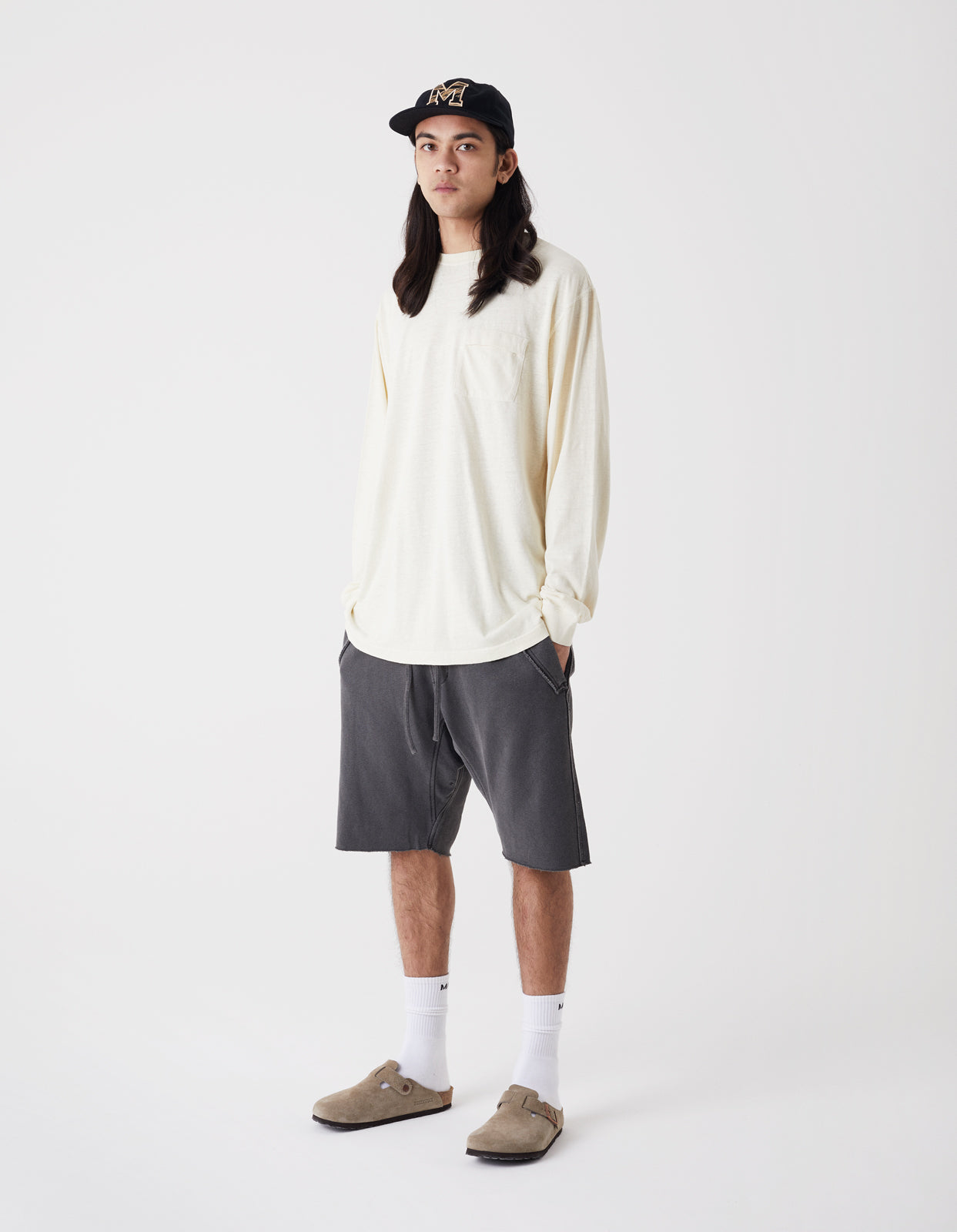 8010 Hemp Organic L/S Pocket T-Shirt · Hemp/Organic Cotton Jersey 200 Ecru