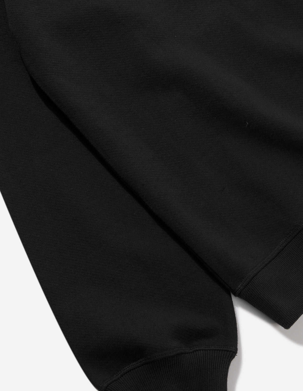 7011 MILTYPE Embroidered Crew Sweat · Organic Cotton Black